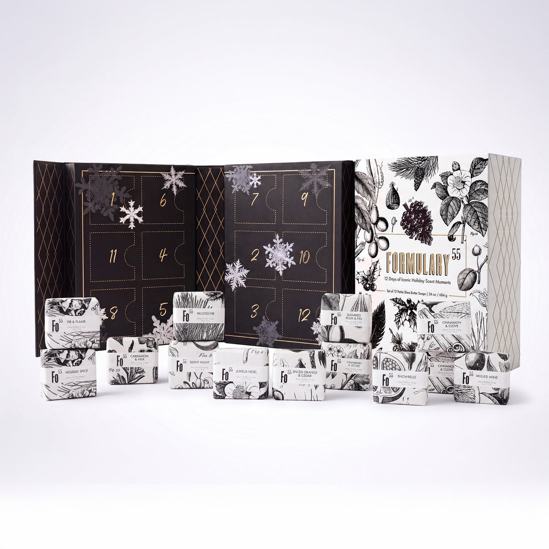 12 Iconic Christmas Fragrances Advent Calendar – 12 Petite Shea Butter Soaps
