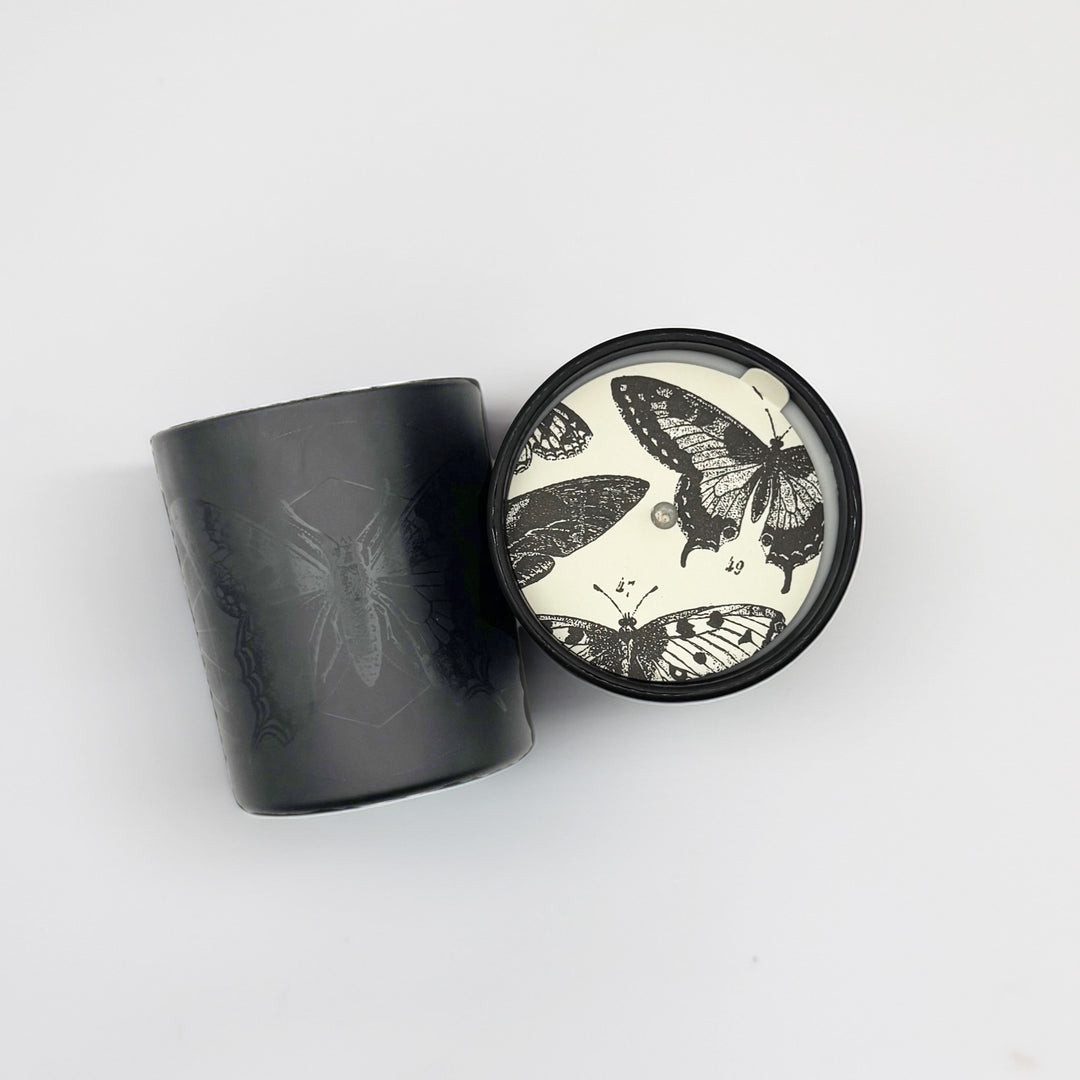 Honeycomb & Neroli Black Jar Butterfly Candle 11oz