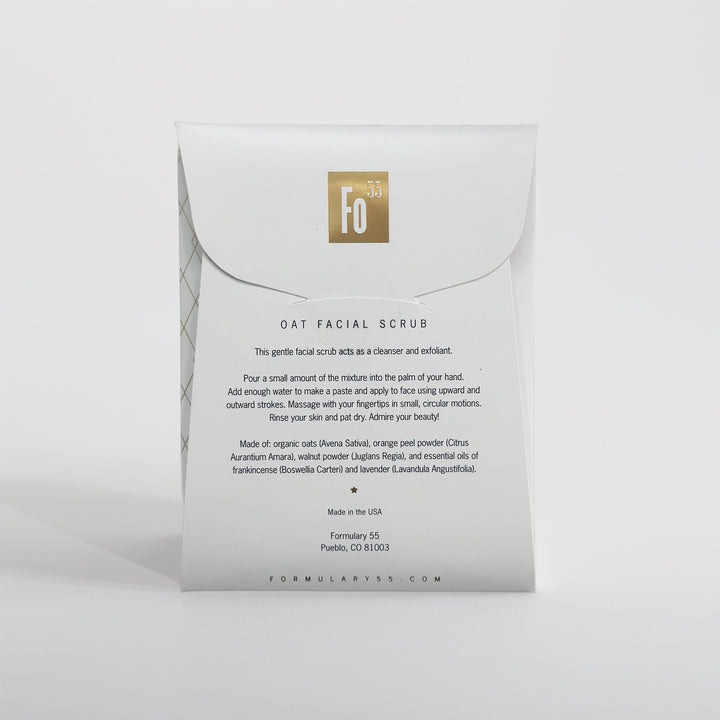Tratamiento botánico exfoliante facial - Avena y naranja orgánica